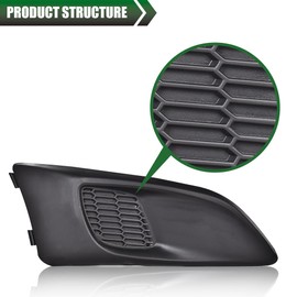 LQI Fog Light Covers Driver Passenger Side Compatible with Chevy Sonic LS/LT/LTZ 2012-2016 96694774 GM1039134 96694768 GM1038134 Left Right Fog Lamp Cover Insert Molding Trim Replacement