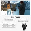 Long Keeper Winter PU Leather Touchscreen Gloves Classic Men Black