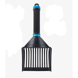 SUREscooper (New and Improved) Heavy Duty Cat Litter Scoop - Litter Scooper for Multiple or Large Cats - Stronger Than Metal Cat Scoops - Works with All Types of Litter (Blue)
