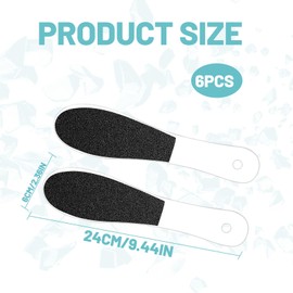 Disposable Foot File 6 Pcs Double Sided Foot Files for Hard Skin Foot Scrubber Pumice Stone for Feet Hard Skin Remover Foot for Wet Feet Cracked Feet Hard Skin and Callus Remover