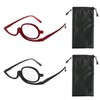 Makeup Glasses 2 Pieces with 2 Glasses Pockets Makeup Glasses