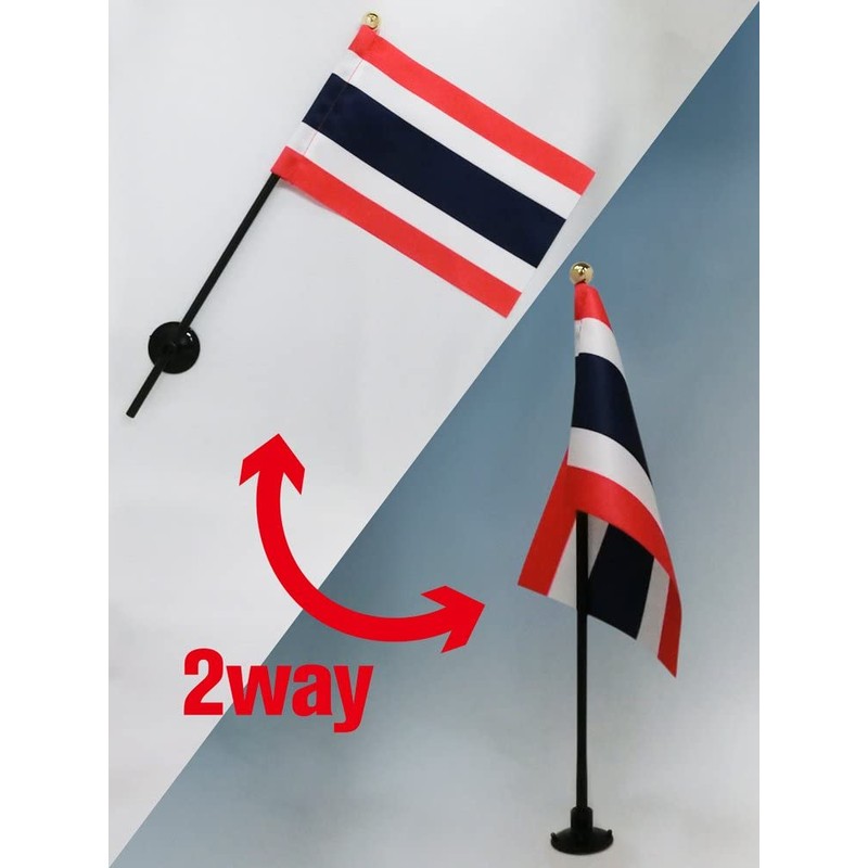 Thailand Flag [Mini Flag Pole with Suction Cup with high-grade