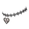 Schöneberger Costume Choker Flower Heart and Edelweiss Elastic with Heart
