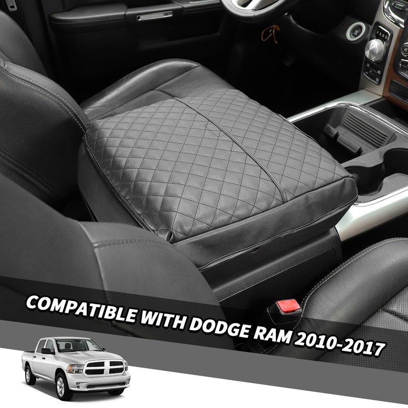 Jimen for Ram Armrest Cover, Car Center Console Cushion Pad