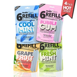 NEW Summer Edition - Chewable Breather for Hand Fidget Relief to Help Quit Vaping and Quit Smoking Naturally with Essential Oil Breath Stick:_Minty