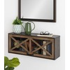 Kate and Laurel Mace Decorative Rustic Floating Storage Cabinet, 30"