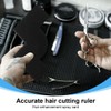 LQIOACU Men's Haircut W-shaped Ruler Beard Comb for Men, Suitable