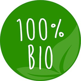 Sticker - 100% Organic - Pack of 40 Round 3 cm I Sticker Note Handmade I Motif 100% Organic I hin229