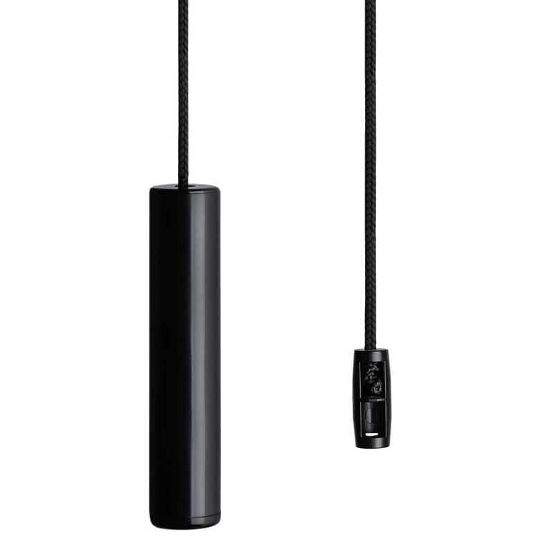 Bathroom Light Pull Cord String with Contemporary Jet Black Cord