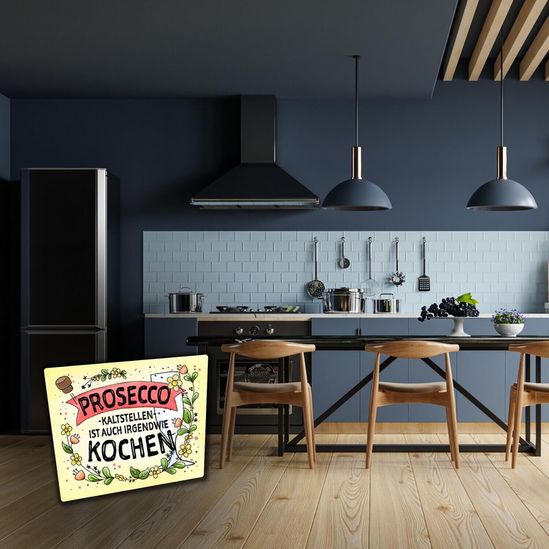 Kitchen Fridge Magnets Set of 8 with Cooking Theme, Hand-Painted