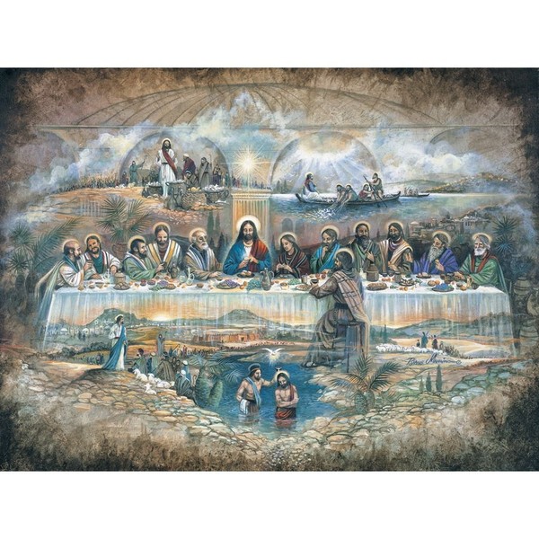 Bits and Pieces - 500 Piece Jigsaw Puzzle for Adults - Last Supper - 500 pc Religious Jigsaw by Artist Ruane Manning