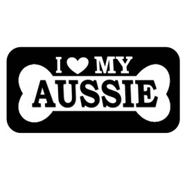 thatlilcabin - I Love My Aussie 8" AS1322 car Sticker Decal