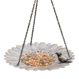 Metal Hanging Bird Feeder Tray to Attracting Bird for Outdoor Garden Decorative