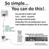 PowerBridge TWO-CK Dual Outlet TV Cord Hider for Wall Mounted