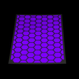 RydeSafe Reflective Decals - Hexagon Kit - Large (Purple)