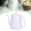 Coffee Kettle Stainless Steel Mini Portable White Thin Mouth Pour