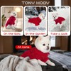 TONY HOBY Knitted Sweater, Warm Pet Clothes for Small Medium