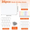 NACHLYNN 166 PCS Shrink Kit Dinks Heat Shrinky Sheets with