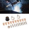 Plasma Cutter Nozzle Tip Electrode Set, 24 Piece Consumables Kit