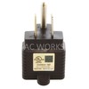 AC WORKS 15 to 20Amp 125Volt T-Blade Adapter (2PK-Compact)