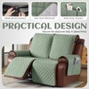 KinCam Waterproof Loveseat Recliner Cover, Non-Slip Reclining Couch Covers for