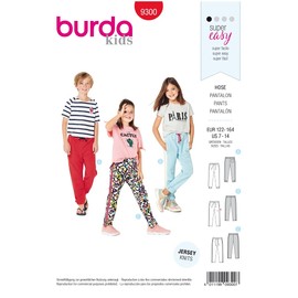 Burda Sewing Pattern 9300 - Childrens Jogging Pants 122-164cm
