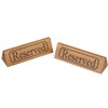 Set of 2 Wooden Table Reserved Bar Restaurant Cafe Reserved