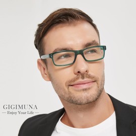 GiGimuna Reading Glasses,Blue Light Readers Glasses For Women Men 2.5,Anti Bluelight Eyestrain UV Glare Reading/Gaming/TV/Phones Glasses,Magnifying Glass With Spring Hinge 5 Pack(A)