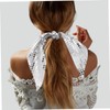 Baluue Glitter Hair Bows with Elastic Hair Ties for Women
