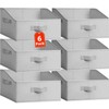 Criusia Closet Organizers Bins 6 Pack - Large Closet Shelf