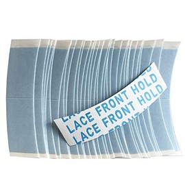 Hairpiece Wig Tape 72pcs Double Sided Adhesive Tape for Toupee Lace Front Wig Strong Hold Waterproof Strips | Sunshine Tape (72, Back Curve)