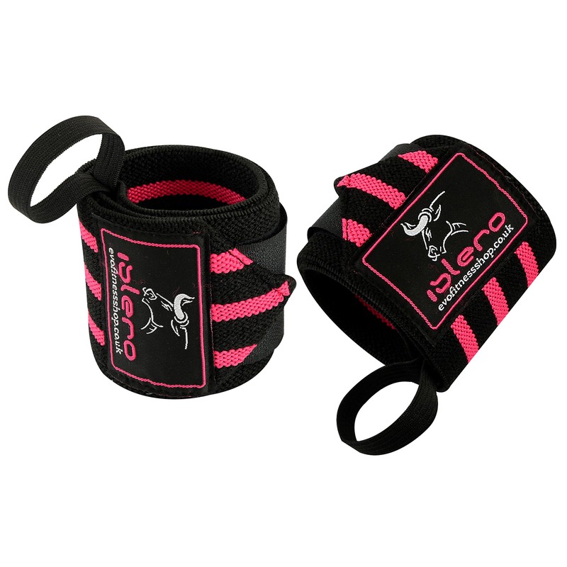 Islero Fitness Ladies Weightlifting wrist Support Wraps 18" Gym Straps