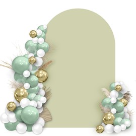 Arch Backdrop Cover,Spandex Cover for Arch Backdrop Stand,Arch Backdrop for Wedding Birthday Photography Baby Shower Party Deco,Green6.6FT