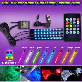CUSYYRAY RGB LED Car Neon Light Chassis Atmosphere Lamp Kit For Dodge Challenger Charger