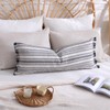 Virexen Boho Lumbar Pillow Cover 14x36 Inch Striped Body Pillow