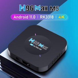 Android TV Box 11.0 H96 Max M5 Android Box 2GB RAM 16GB ROM RK3318 with Full HD 3D 2.4GHz USB 2.0 Ultra HD TV Box Android 11.0