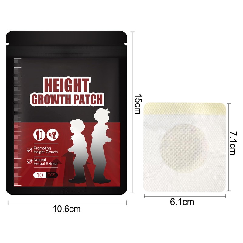 Height boosting health stickers