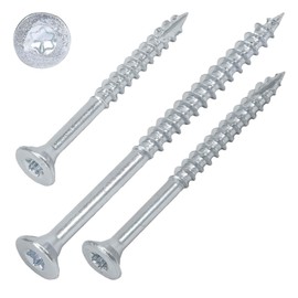 SCREW REBEL Chipboard Screws 3.0 x 35 mm Set of 25 with Partial Thread and Cut Tip TX15 Drive Countersunk Head Galvanised