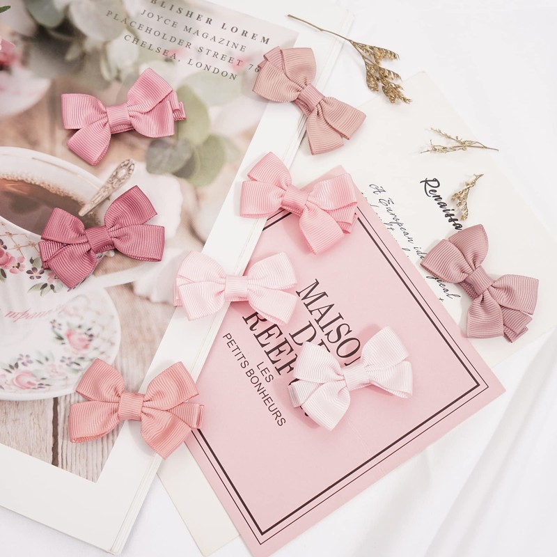 JOYOYO 50 Pcs Baby Hair Clips Small Size Bows 2