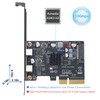RIITOP PCIe USB C Card, PCIe 3.0 x4 to 2X