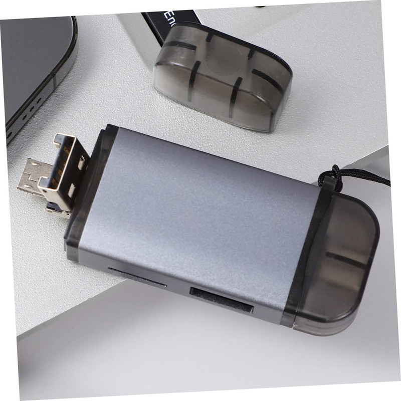 CAXUSD 2pcs USB Card Reader Keychain Multi-Function Portable Card Reader