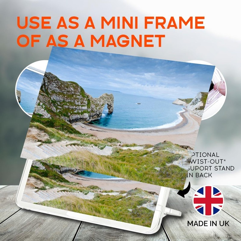 Classic Rectangle Magnet with Stand - Durdle Door Beach Dorset