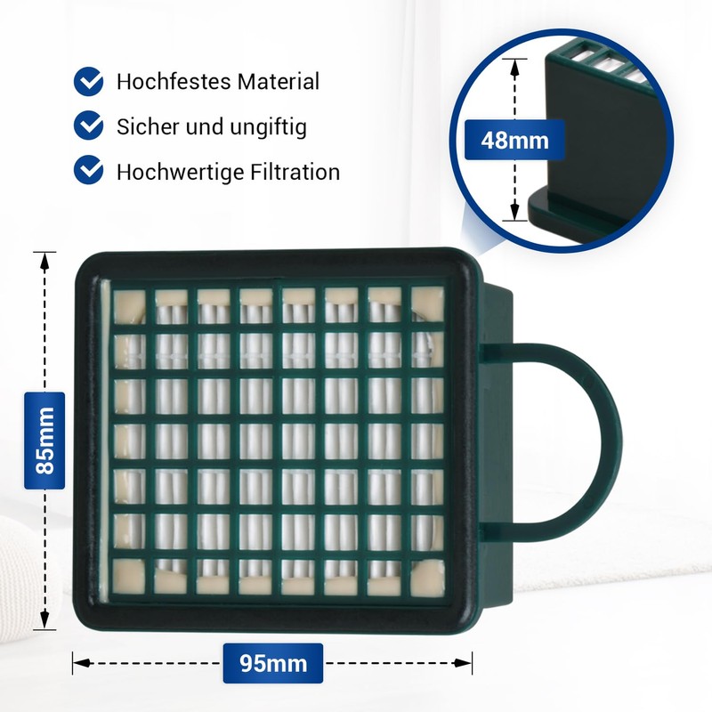 Staubbeutel-Profi HEPA Filter for Vorwerk Kobold VK130 VK131 – VK131SC