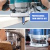 hsawbit Router Bit Set, 4pcs Flush Trim Router Bits 1/2"