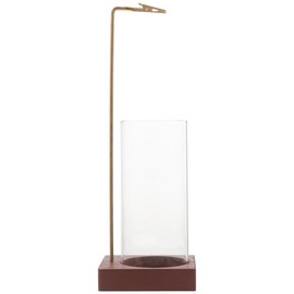 Luxshiny Wooden Incense Holder for Sticks, Upside-Down Stick Incense Burner with Glass Cover, Ideal for Yoga Spa Meditation and Home Decor