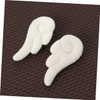 Baluue 2 Pairs Angel Wings Hairpins Cartoon Leather Hair Clips