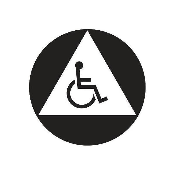 Accessible All Gender Unisex Restroom Door Sign, ADA Compliant California