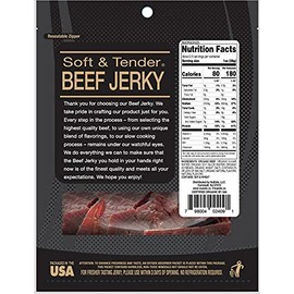 Nueats Organic Beef Jerky – 100% Grass-Fed, Tender & Soft – High Protein Snack – CHIPOTLE – 2.25oz Resealable Bag (Pack of 2)