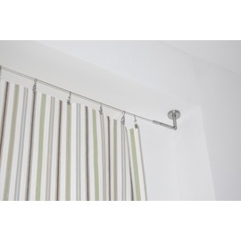 Ikea DIGNITET Curtain Drapes Wire 197 "+ 24 Rings with Clips Set, New