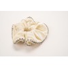 Violet and Brooks Embellished Scrunchie - Cream